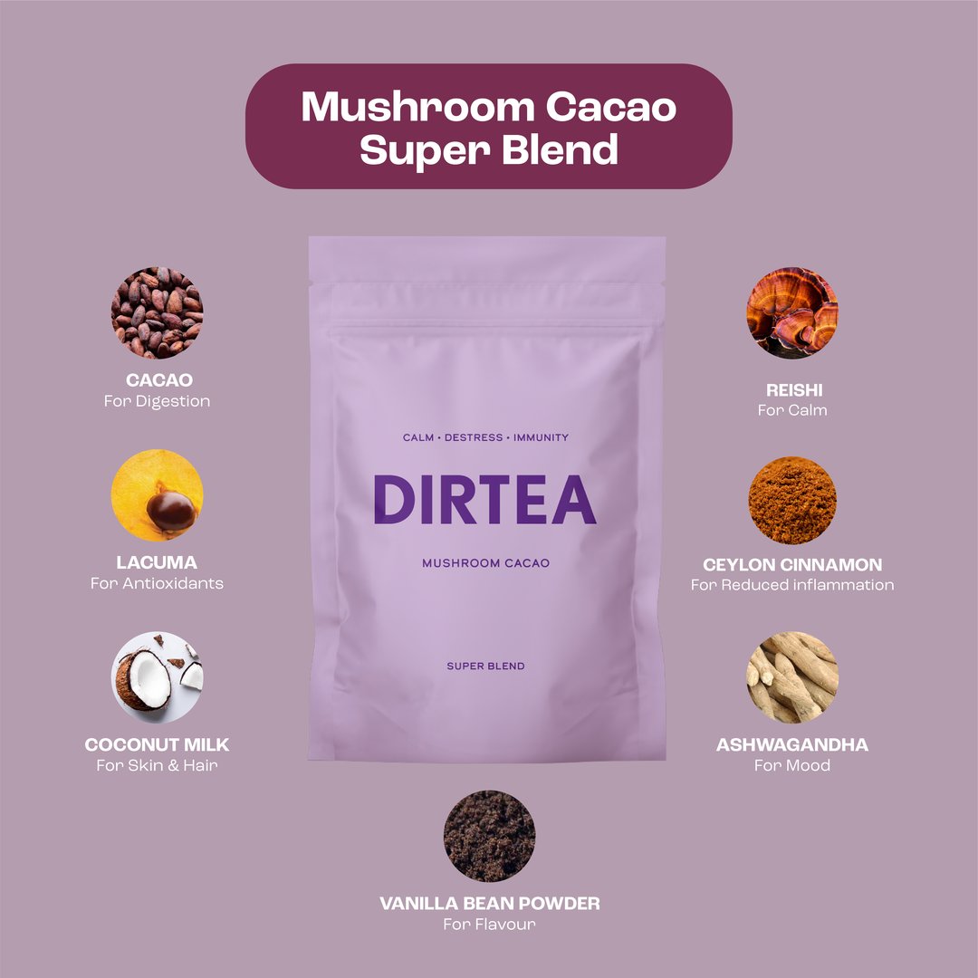 Dirtea Mushroom Cacao Super Blend